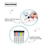 Dry Erase Magnetic Monthly Calendar Kit-Foson Extra Thick Magnetic Monthly Calendar for Refrigerator Include Five Fine Markers&Eraser&Holes for Hanging on The Wall